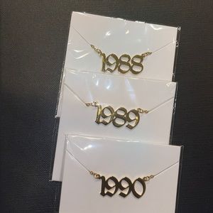 Gold Plated Year Chains!